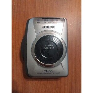 Aiwa HS-TA166 AM/FM Stereo Portable Radio Cassette Player With Belt Clip